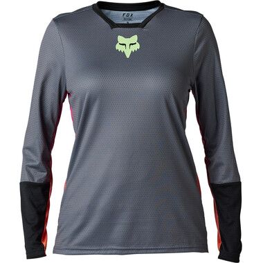 Maillot FOX DEFEND RACE Mujer Mangas largas Gris 2023 0